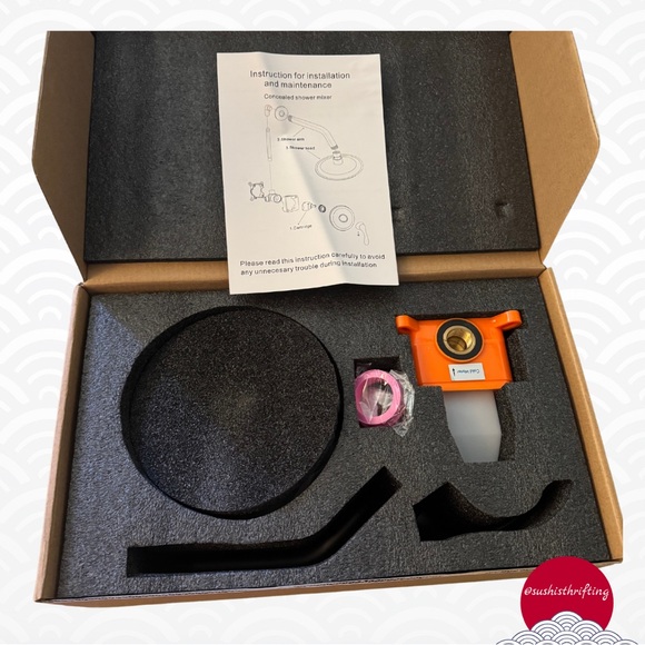 6” Shower Head & Faucet Set - Picture 3 of 7